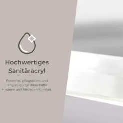 Badewanne Schulte Tiber Vorwand eckig 1700x750 mm weiß inkl. Ablaufgarnitur Push-Up, Chrom
