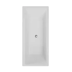 Badewanne Schulte Tiber Vorwand eckig 1700x750 mm weiß inkl. Ablaufgarnitur Push-Up, Chrom