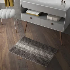 Badezimmerteppich cm 50X80 aus Baumwolle und Mikrofasern | Benjamin
