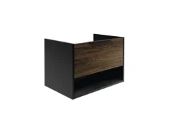 Badmöbel-Set FACKELMANN B.Paris BxHxT 705 x 498 x 465 mm Frontfarbe rigoletto eiche mit Gusswaschtisch