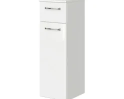 Badmöbel-Set Pelipal Kumba BxHxT 167 x 200 x 50 cm Frontfarbe weiß glanz 5-teilig und mehr mit Mineralguss-Waschtisch weiß, Midischrank, Unterschrank und Wandschrank 99.1070125093
