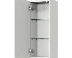 Badmöbel-Set Pelipal Kumba BxHxT 137 x 200 x 50 cm Frontfarbe weiß glanz 5-teilig und mehr mit Mineralguss-Waschtisch weiß, Unterschrank und Wandschrank 99.1070125094