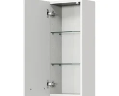 Badmöbel-Set Pelipal Kumba BxHxT 137 x 200 x 50 cm Frontfarbe weiß glanz 5-teilig und mehr mit Mineralguss-Waschtisch weiß, Midischrank, Unterschrank und Wandschrank 99.770126093