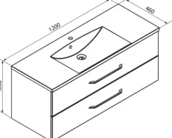 Badmöbel-Set FACKELMANN B.clever 120 cm mit Waschtisch weiß