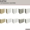 Badmöbel-Set FACKELMANN B.Style 63,2 cm Natur Oak/Natur Oak