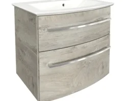 Badmöbel-Set FACKELMANN B.Style 63,2 cm Natur Oak/Natur Oak
