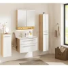 Badmöbel-Set FACKELMANN B.Style 83,2 cm Sand Eiche/weiß