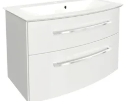Badmöbel-Set FACKELMANN B.Style 83,2 cm Weiß/Weiß