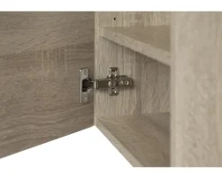 Badmöbel-Set Maxim 40 cm mit Keramikwaschtisch Eiche grau