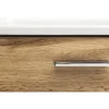 Badmöbel-Set Möbelpartner Matteo BxHxT 50 x 60 x 25 cm Frontfarbe eiche natur mit Waschtisch Keramik weiß