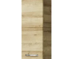 Badmöbel-Set Pelipal Kumba BxHxT 107 x 200 x 50 cm Frontfarbe eiche riviera 5-teilig und mehr mit Mineralguss-Waschtisch weiß, Unterschrank und Wandschrank 99.770121474