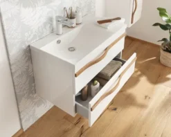 Badmobil Waschtischunterschrank Agitar BXHXT 69 x 50,5 x 39,5 cm weiß ohne Waschtisch