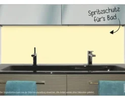 Badrückwand mySPOTTI aqua creme 90x45 cm