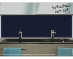 Badrückwand mySPOTTI aqua dunkelblau 90x45 cm