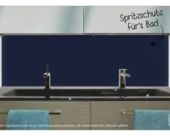 Badrückwand mySPOTTI aqua königsblau 90x45 cm