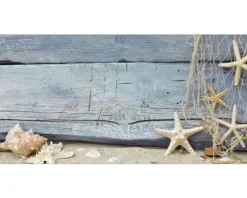 Badrückwand mySPOTTI aqua Seashell 90x45 cm