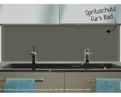 Badrückwand mySPOTTI aqua telegrau 90x45 cm