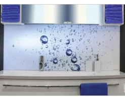 Badrückwand mySPOTTI aqua Water 90x45 cm