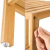 Badregal tectake Cornelia aus Bambus 33 x 33 x 97 cm