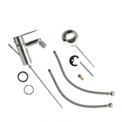 Badset bestehend aus 3 Armaturen, aus Messing verchromt | Nora