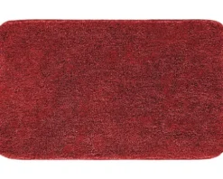 Badteppich Grund Melange 50 x 110 cm rubin