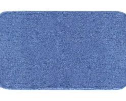 Badteppich Grund Melange 50 x 80 cm blau