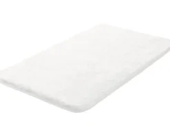 Badteppich Grund Melange 60 x 100 cm weiß