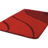 Badteppich Kleine Wolke Wave 55 x 65 cm rubin