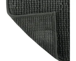 Badteppich MSV CHENILLE 80 x 50 cm dunkelgrau