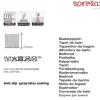 Badteppich spirella Kito 60 x 90 cm creme braun grau