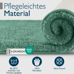 Beautissu BeauMare FL Vorleger Matte 50x80cm Mintgrün