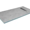 Befliesbares Duschelement Aurlane Showerplate 90 x 160 x 4 cm Rinnenabdeckung edelstahl FAC385