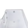 BELVIT Seniorenbadewanne 170 cm Rechteck Badewanne mit Einstieg links, barrierefreie Dusch-Badewanne für Senioren und Erwachsene