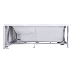 BELVIT Seniorenbadewanne 170 cm Rechteck Badewanne mit Einstieg links, barrierefreie Dusch-Badewanne für Senioren und Erwachsene