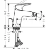 Bidetmischer hansgrohe Logis 71204000 chrom
