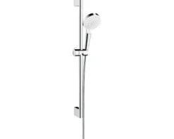 Brausegarnitur hansgrohe Crometta Vario EcoSmart weiß/chrom 26534400 Brausestangenlänge 65 cm