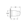 Brausehalter Grohe Quickfix Vitalio Universal chrom 27958001