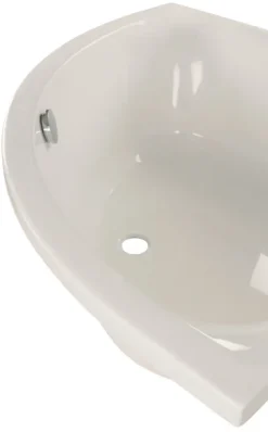 Calmwaters® Wannenträger 120 x 120 cm Modern Small 2, Passend für Eck-Badewanne 120x120 cm, Styroporträger, Schall- und wärmedämmend, Direkt verfliesbar, Badewannenträger in Weiß, 03AX2349