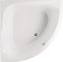 Calmwaters® Wannenträger 120 x 120 cm Modern Small 2, Passend für Eck-Badewanne 120x120 cm, Styroporträger, Schall- und wärmedämmend, Direkt verfliesbar, Badewannenträger in Weiß, 03AX2349