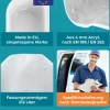 Calmwaters® Vorwand-Badewanne 160x75 cm Komplettset Seamless Comfort, fugenloses Design, vormontiert mit Schürze & Ablaufgarnitur, linke Ausführung, Made in EU, Acryl, 02SL6225