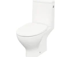 Cersanit WC-Kombination Set MODUO Tiefspüler ohne Spülrand weiß glänzend mit WC-Sitz K116-024