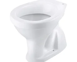 Cersanit Stand-WC President Tiefspüler mit Spülrand weiß glänzend ohne WC-Sitz CCLZ1000060924, CCLZ1000065585