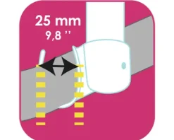 Deckenstütze MSV Ø 25 mm weiß glänzend