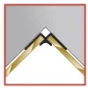 Decodesign Eckverbinder Ecke chrom H:2550 mm
