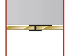 Decodesign Flächenverbinder Schulte 2100 mm Alu-Natur