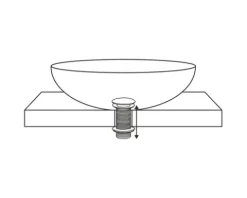 Design Schaftventil Alwaysopen lang gun metal 1 1/4" 30.415.45