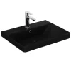Design Waschbecken 60x45 Waschtisch Schwarz matt 60cm x 45cm Luxury