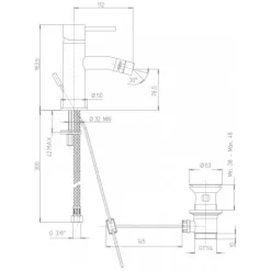2 Design-Armaturen für das Badezimmer, Waschbecken und Bidet | Salice