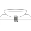 Design Schaftventil Alwaysopen lang 1 1/4" matt schwarz