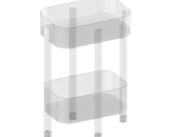 Devo Standregal Sonet BxHxT 49 x 68 x 34 cm grau/Eiche/edelstahl